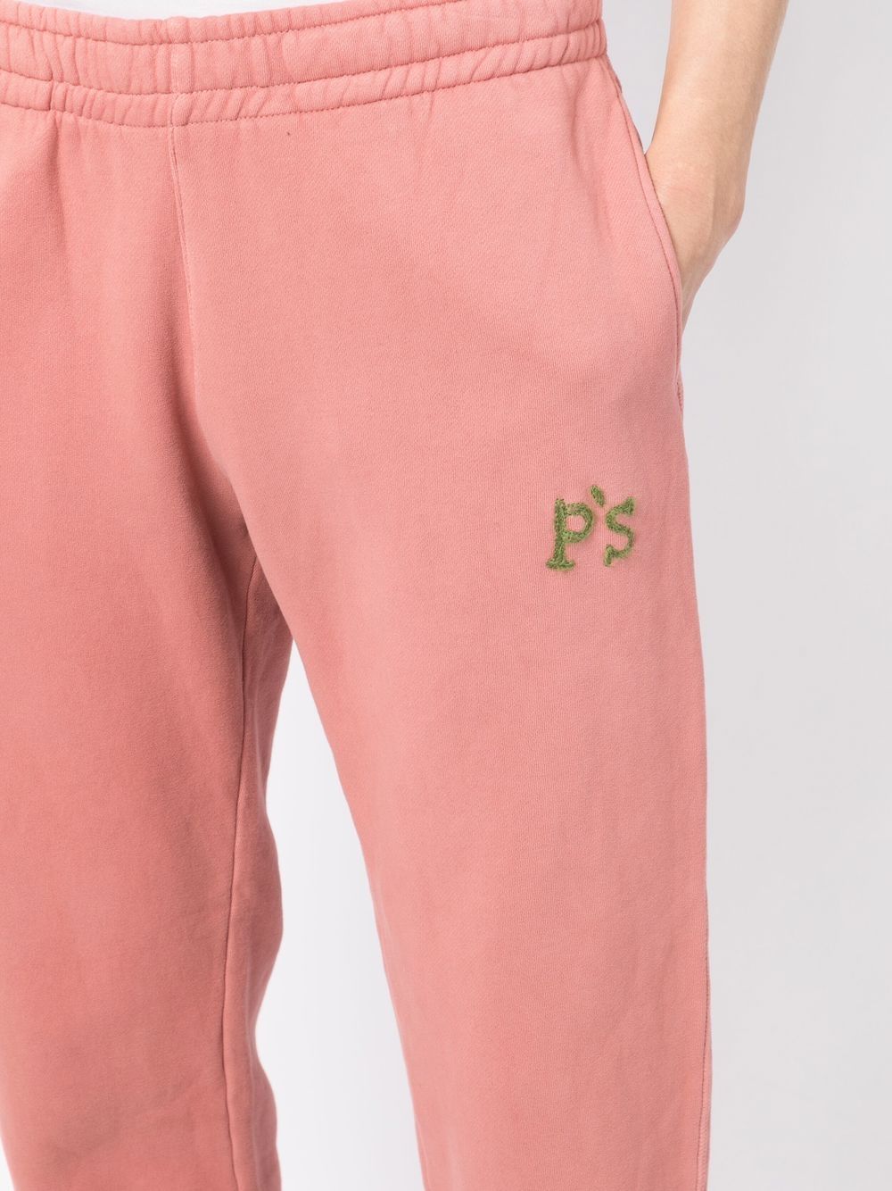 Shop President's Embroidered Logo Track Pants In Rosa