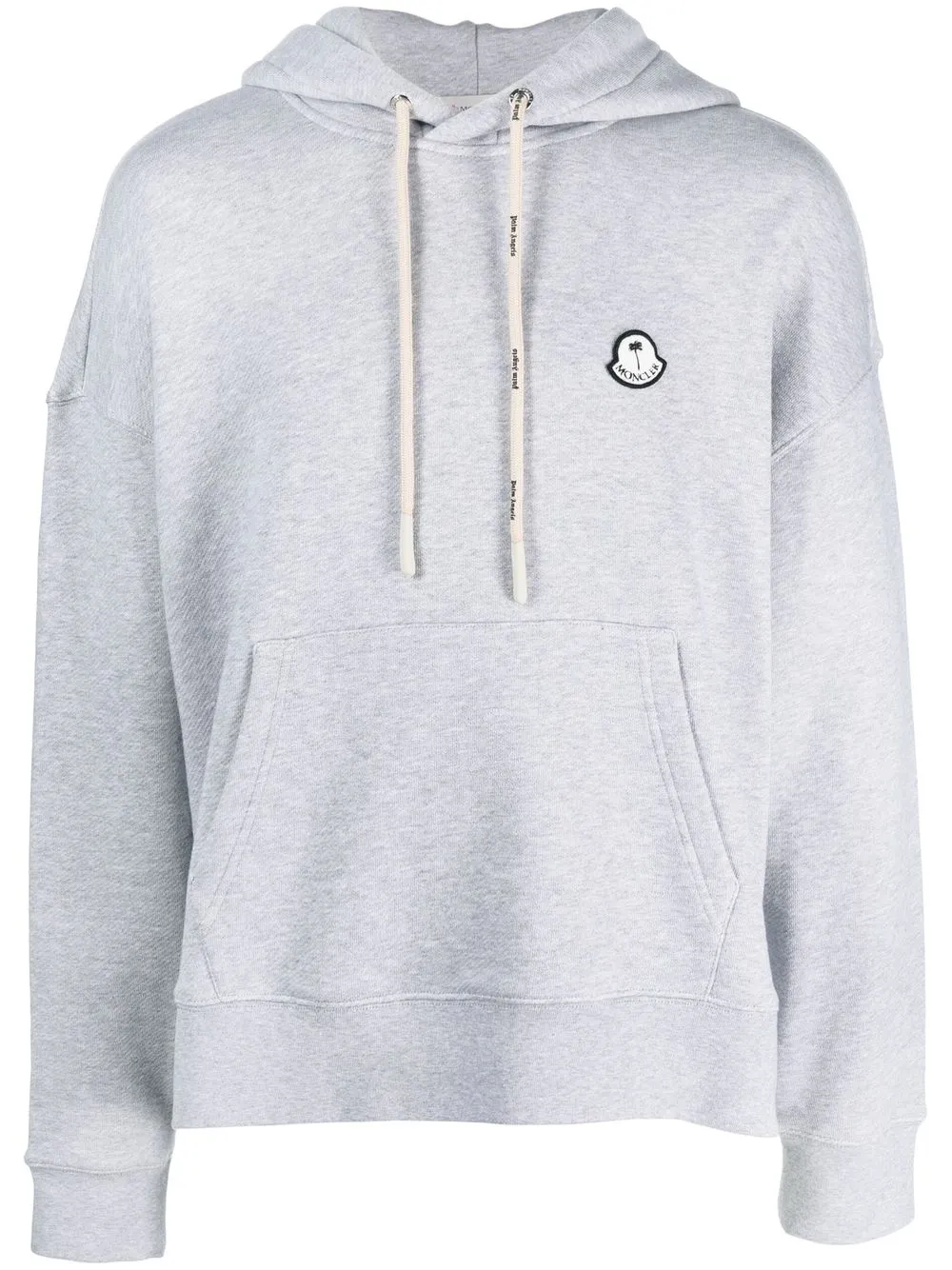 

Palm Angels x Moncler Bear motif cotton hoodie - Grey