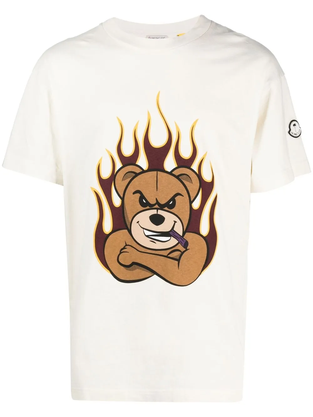 

Palm Angels Bear Motif cotton T-shirt - White