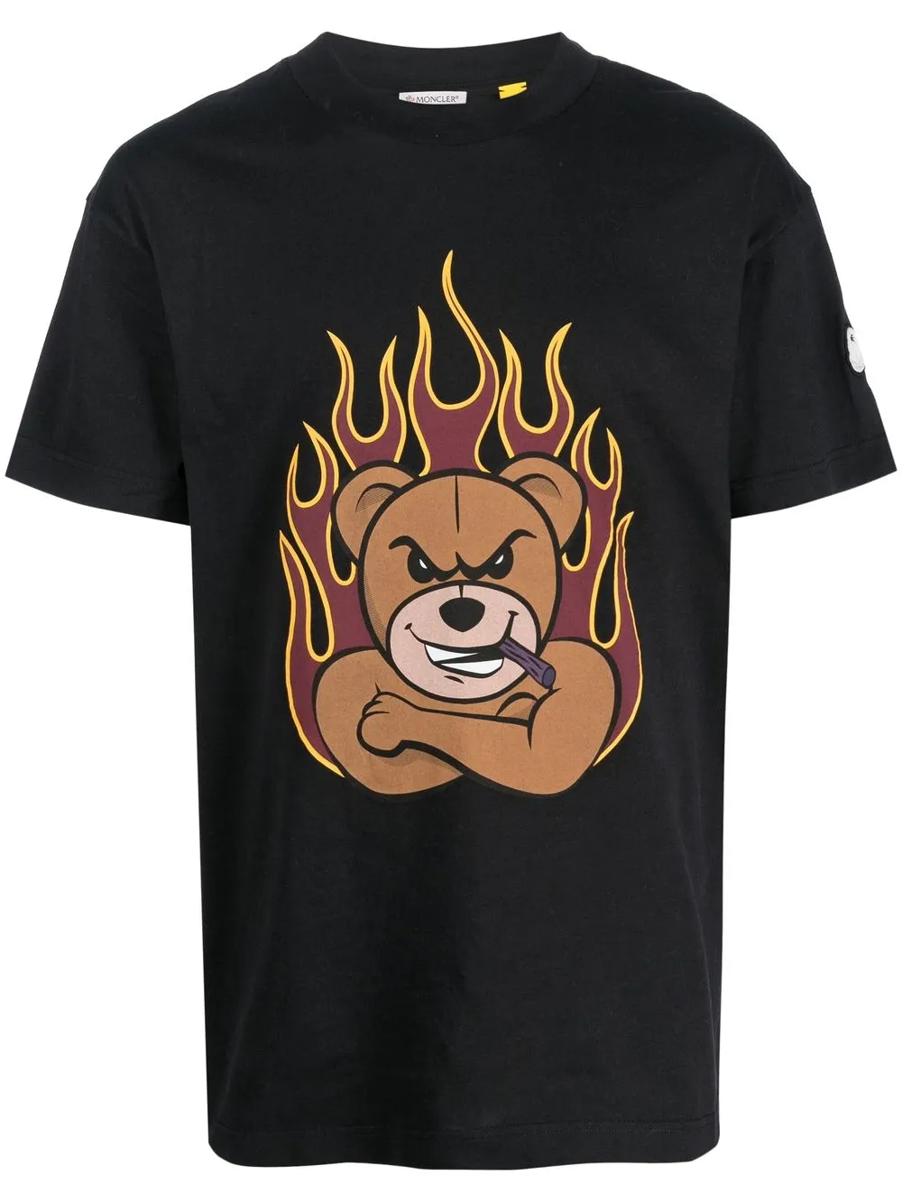 

Palm Angels Bear Motif cotton T-shirt - Black