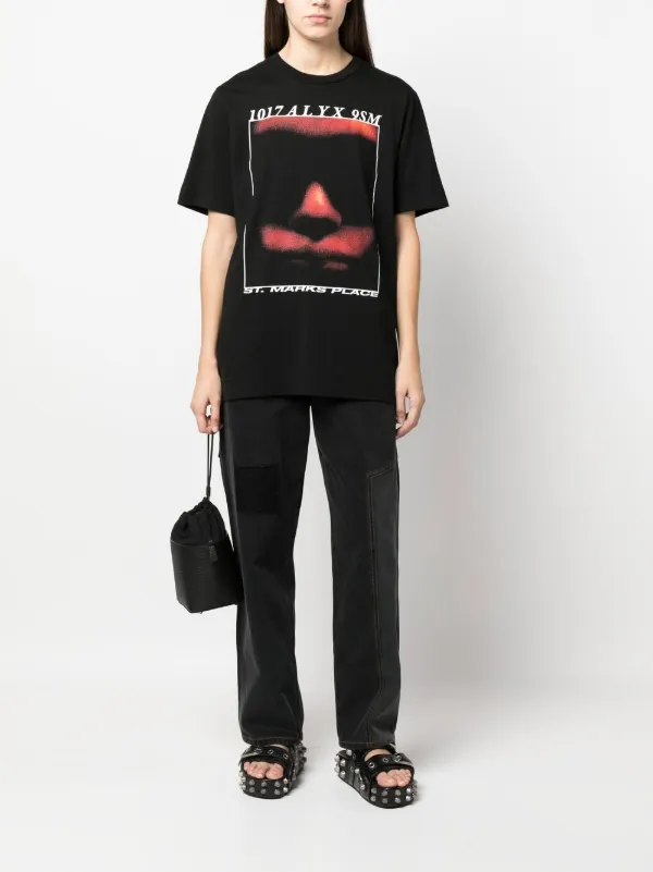 1017 ALYX 9SM Icon Face Graphic T-shirt - Farfetch