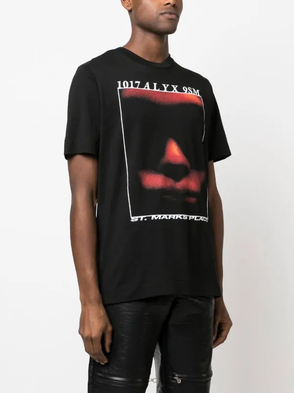 1017 ALYX 9SM Icon Face Graphic T-shirt - Farfetch