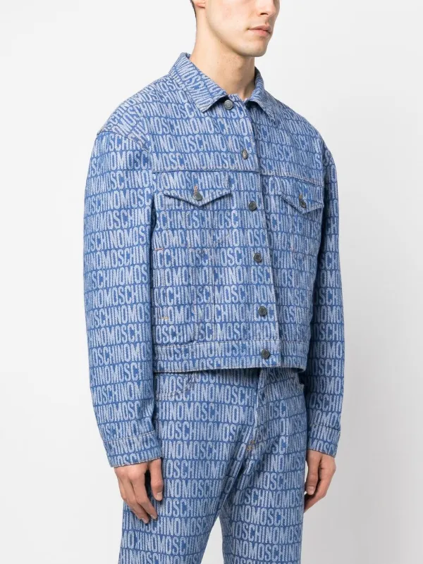 Moschino denim jacket mens 2025