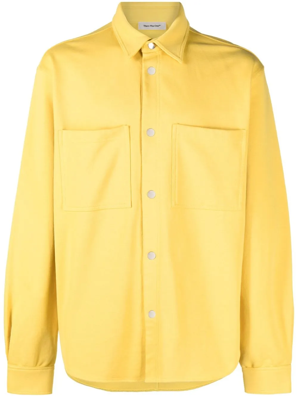 

There Was One cotton jersey overshirt - Yellow