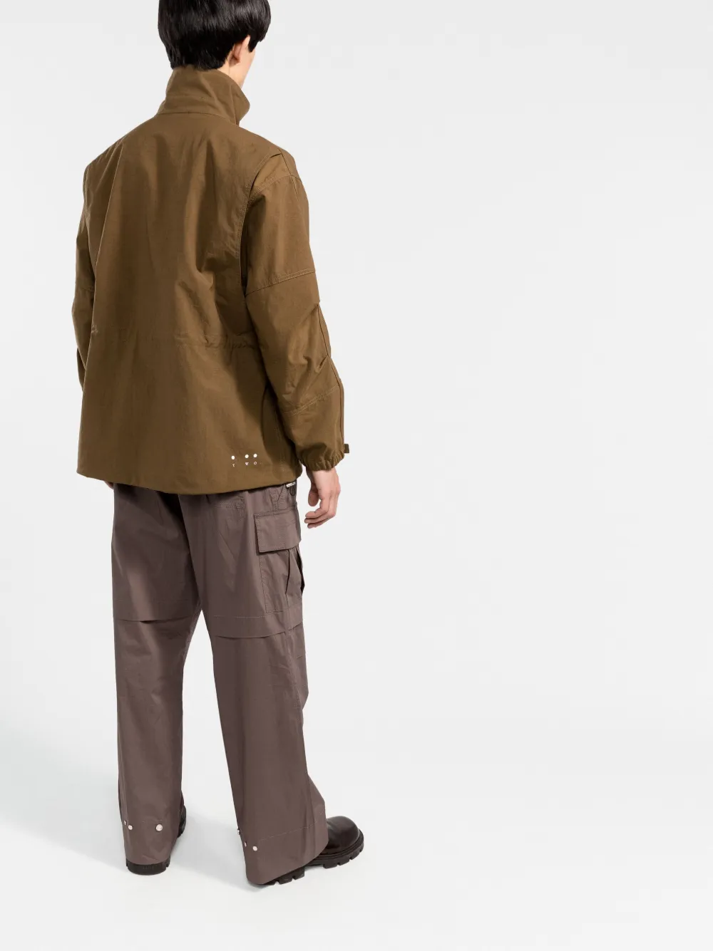 There Was One cargo-pockets high-neck Parka Jacket - Farfetch