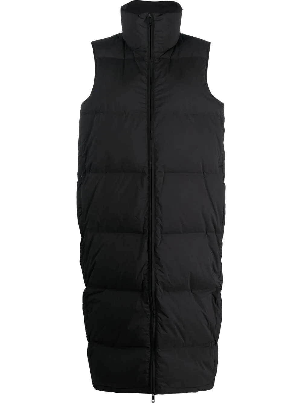 Calvin Klein Padded Down Sleeveless Coat In 黑色