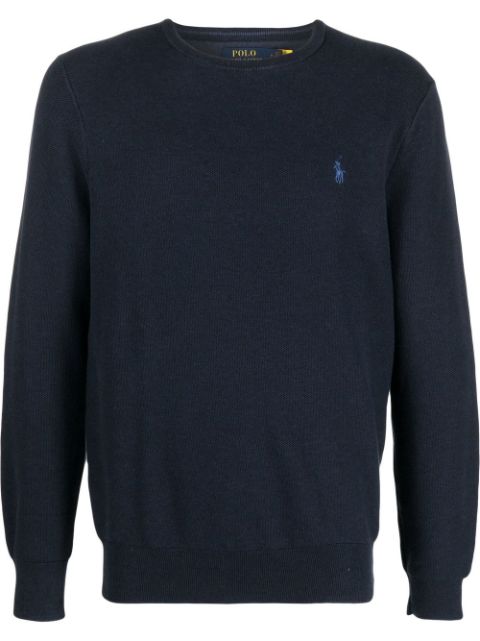 Polo Ralph Lauren embroidered-logo crew neck jumper Men