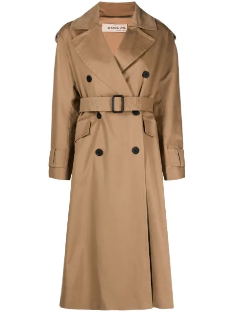 Blanca Vita double-breasted trench coat