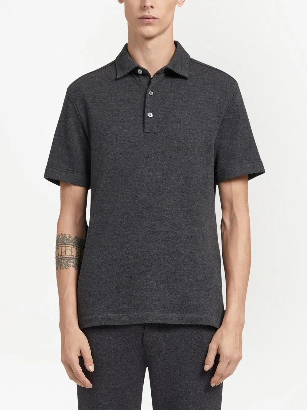 ZEGNA SHORT-SLEEVED POLO SHIRT