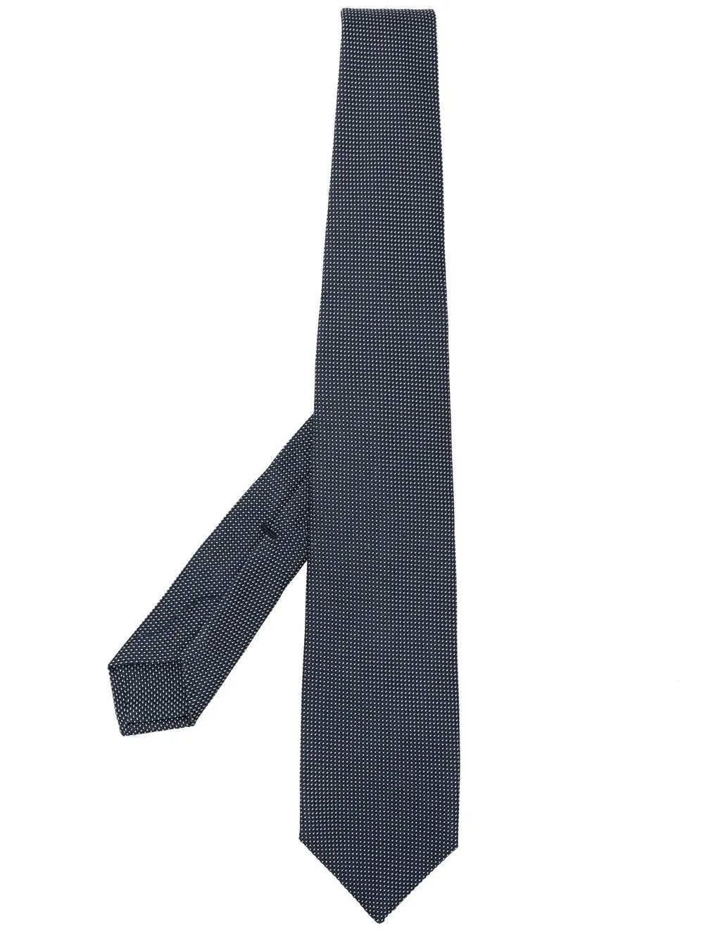 

Barba polka dot print silk tie - Blue