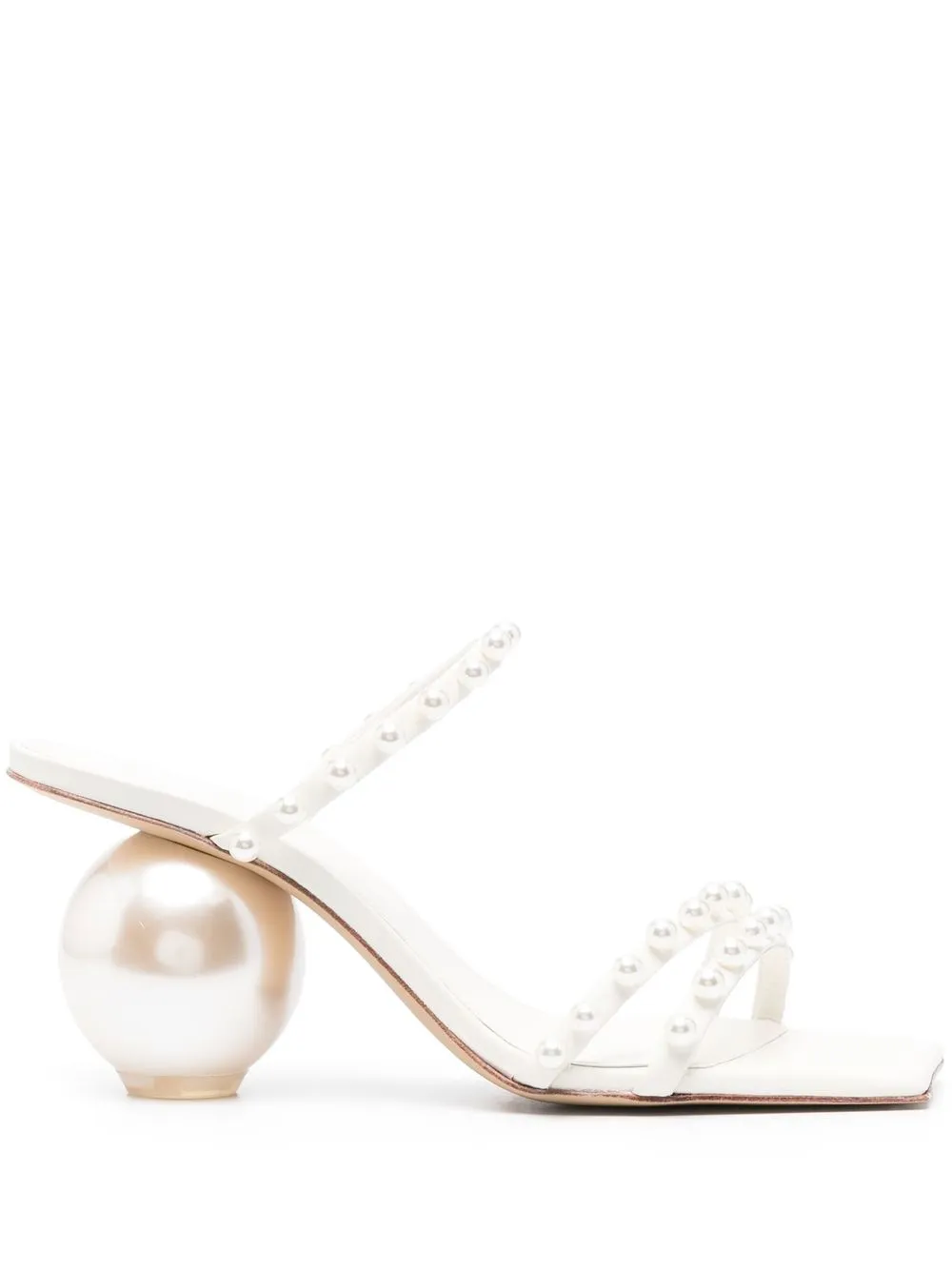 

Cult Gaia IIona 85mm pearl-detail sandals - White