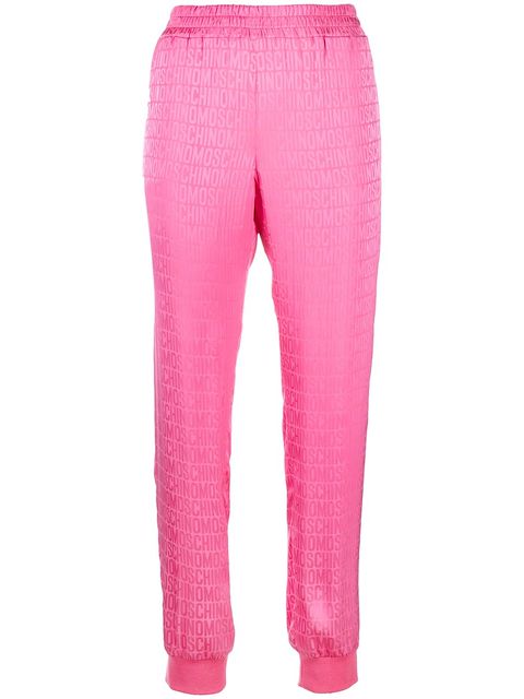 Moschino monogram-print joggers