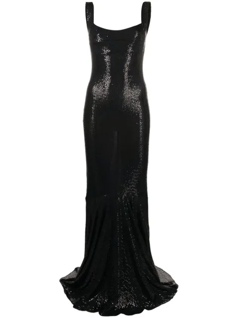 Atu Body Couture sequin textured-finish gown