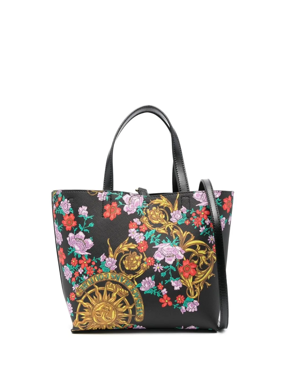 

Versace Jeans Couture baroque-print tote bag - Black