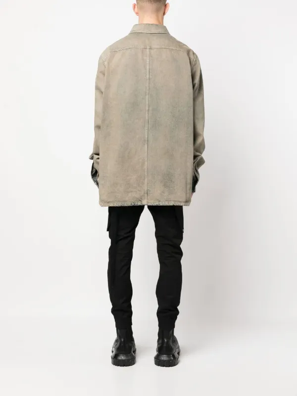 Rick Owens DRKSHDW ハーフジップ トップ | グレー | FARFETCH JP