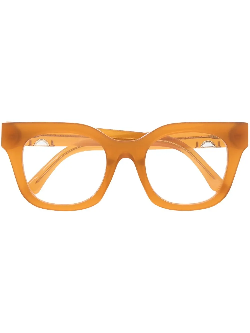 

Huma Sunglasses logo-plaque glasses - Orange