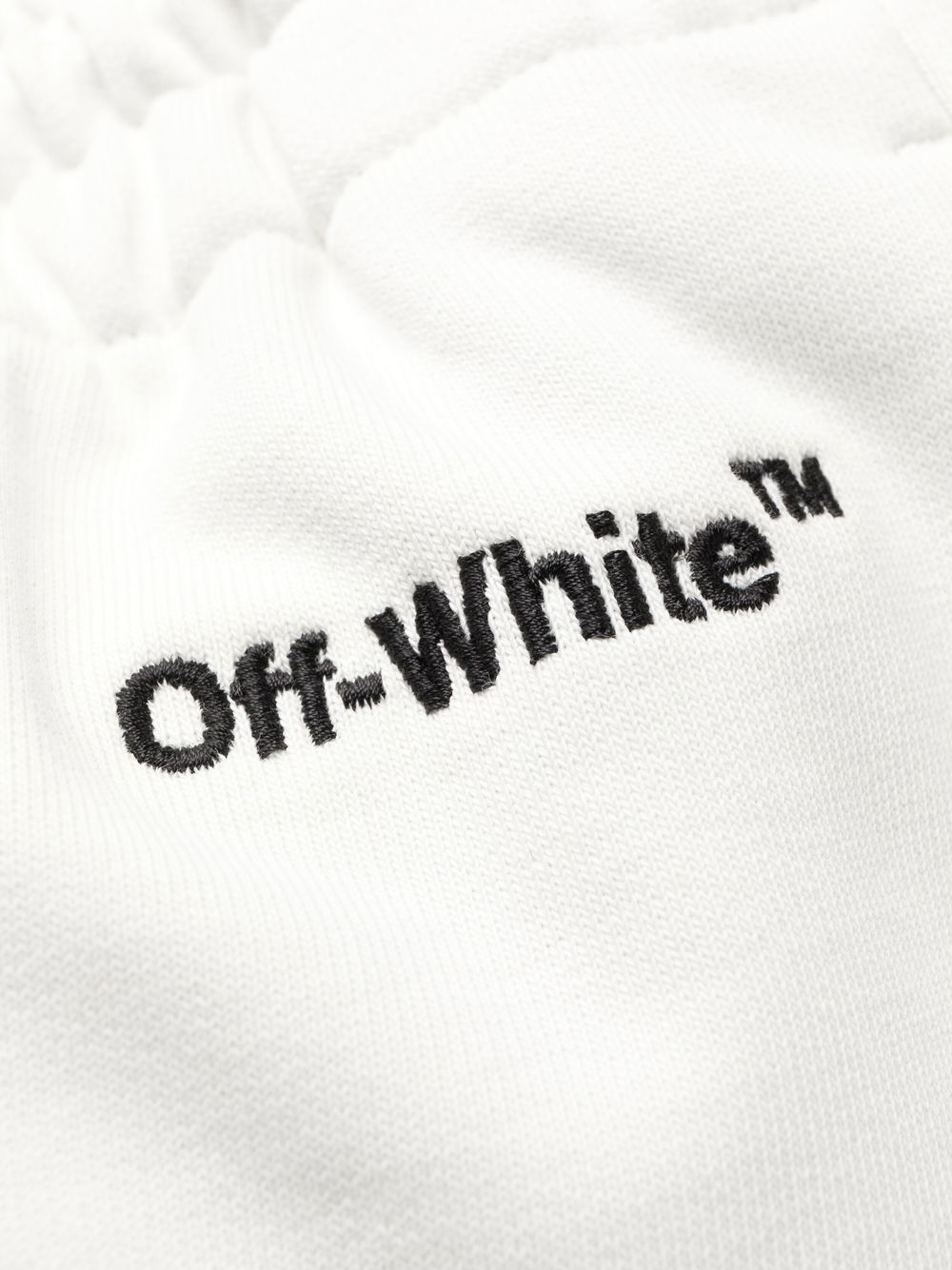 Shop Off-white Logo-embroidered Track Pants In White