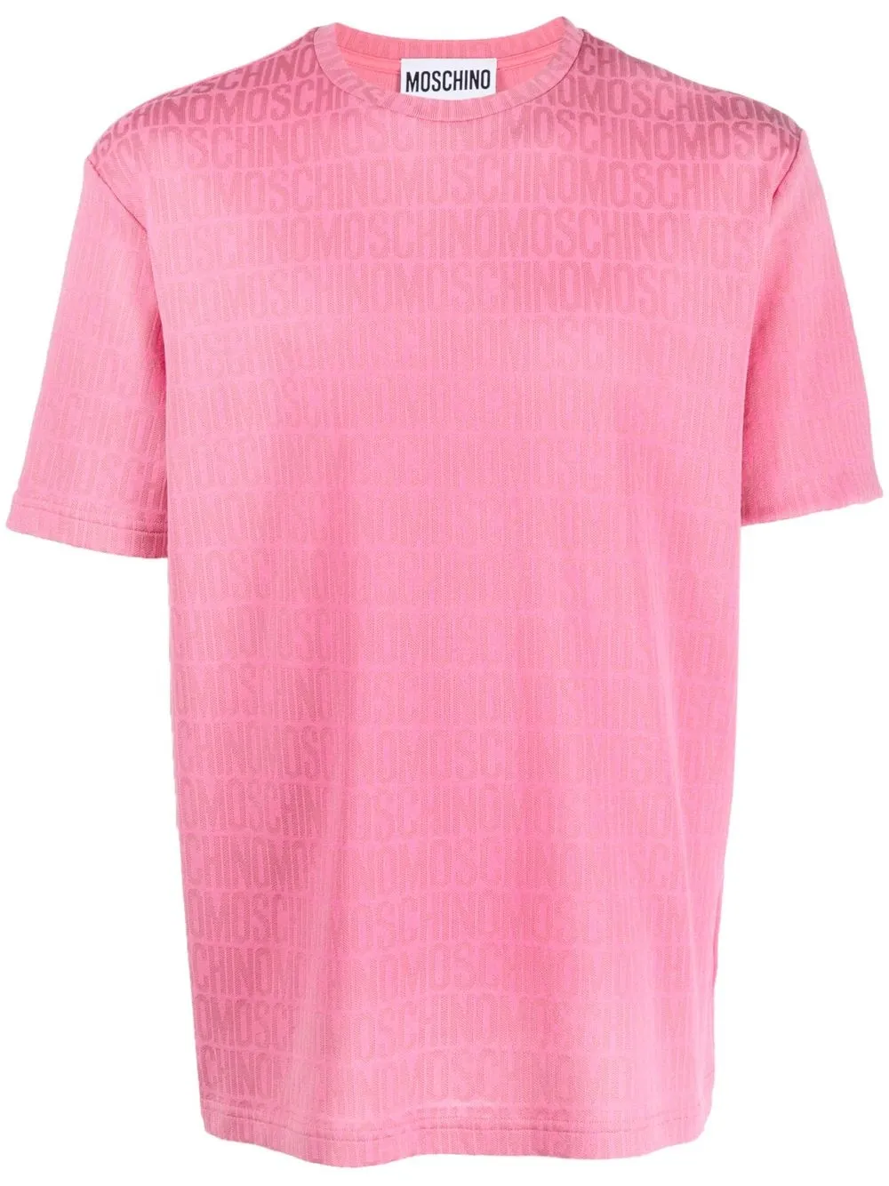 Moschino Logo-print Short-sleeved T-shirt In Pink