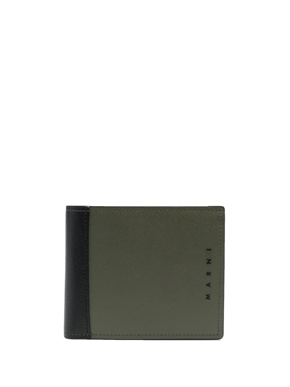 

Marni logo-print two-tone wallet - Black