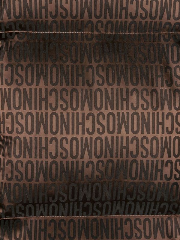 Moschino Quilted Monogram-Jacquard Scarf