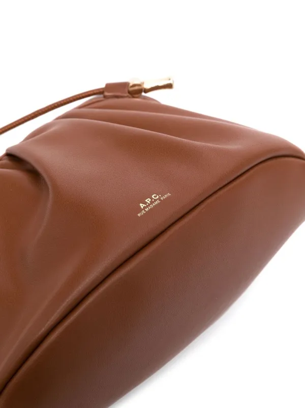 A.P.C. faux-leather Shoulder Bag | Brown | FARFETCH JO
