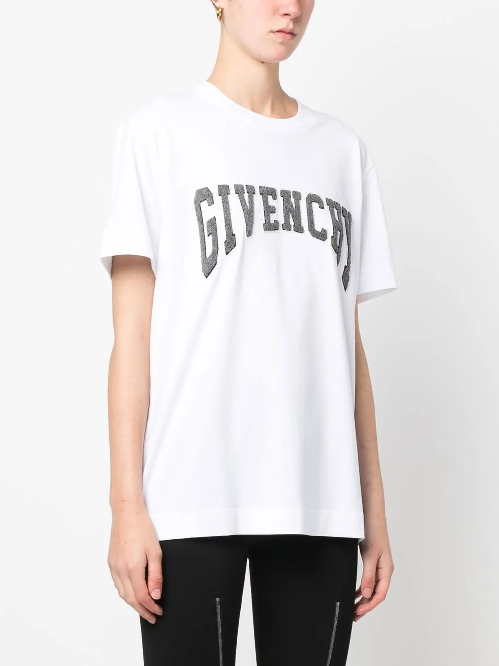 Givenchy T-shirt met logoprint Wit