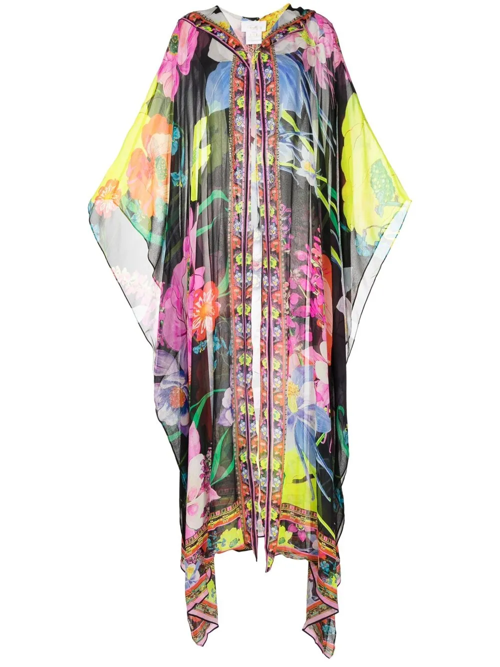 

Camilla floral-print silk robe - Multicolour