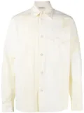 There Was One patchwork cotton overshirt - Neutrals