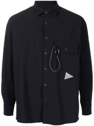 And Wander logo-print button-up Shirt - Farfetch