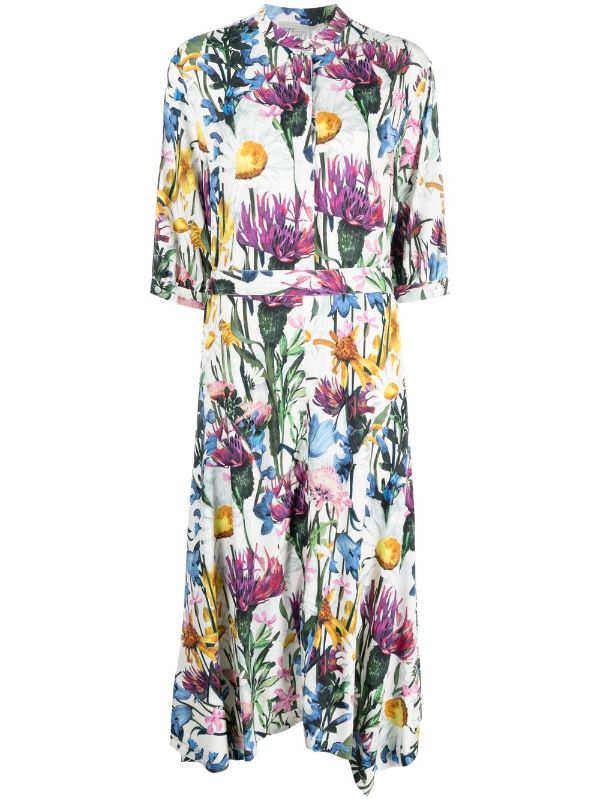Stella McCartney floral-print Belted Dress - Farfetch