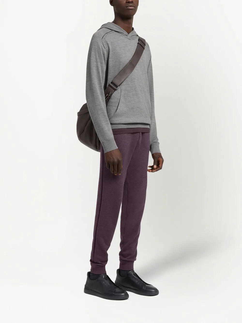 Zegna melange-effect knit hoodie | Hoodies | Image 2