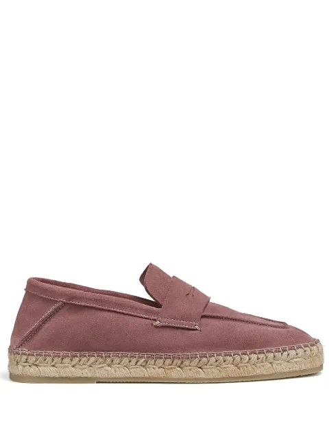 Zegna Valencia raffia-sole espadrilles