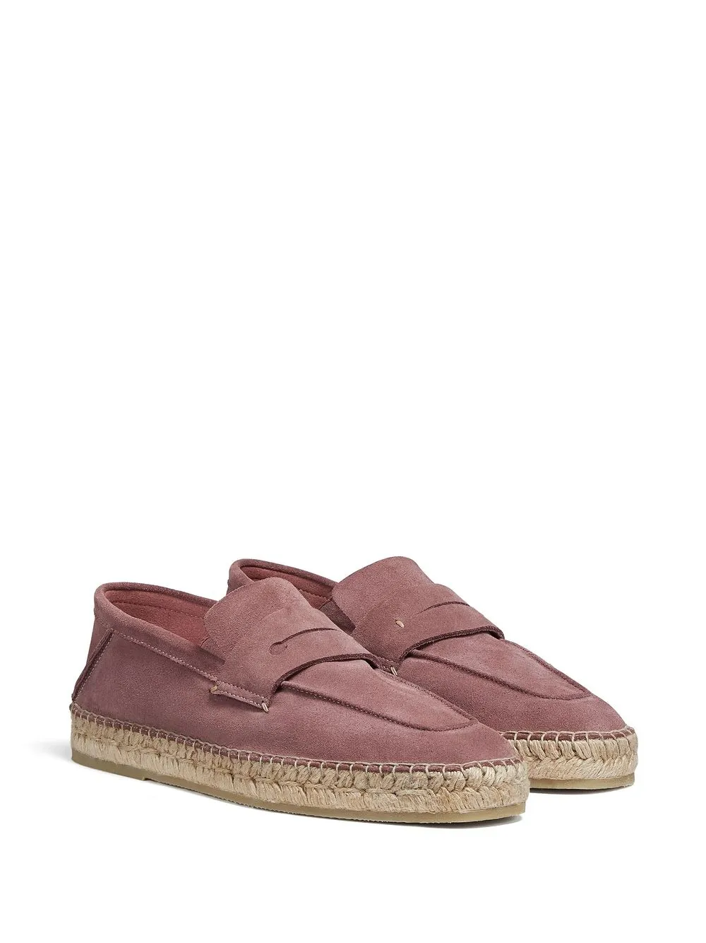 Zegna Valencia espadrilles met raffia zool - Roze