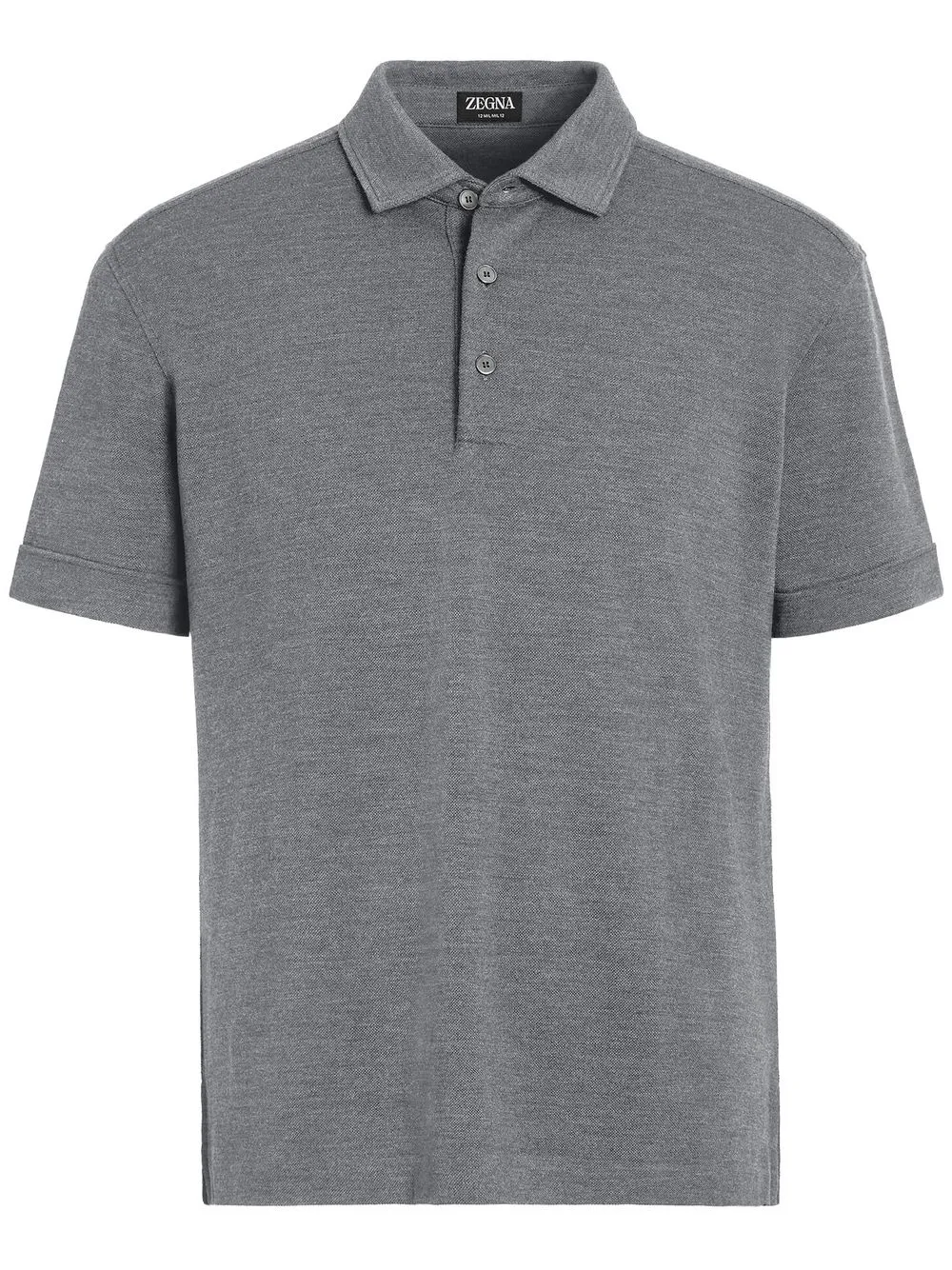 Zegna 12milmil12 wool polo shirt - Grey
