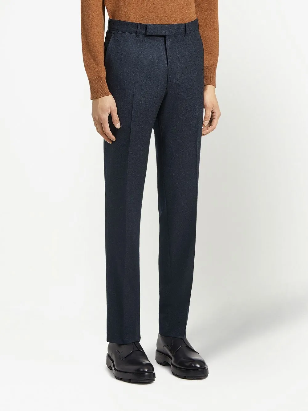  Zegna Tailored Wool Trousers - Blue 
