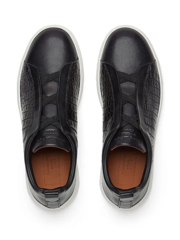 monogram pattern tie 