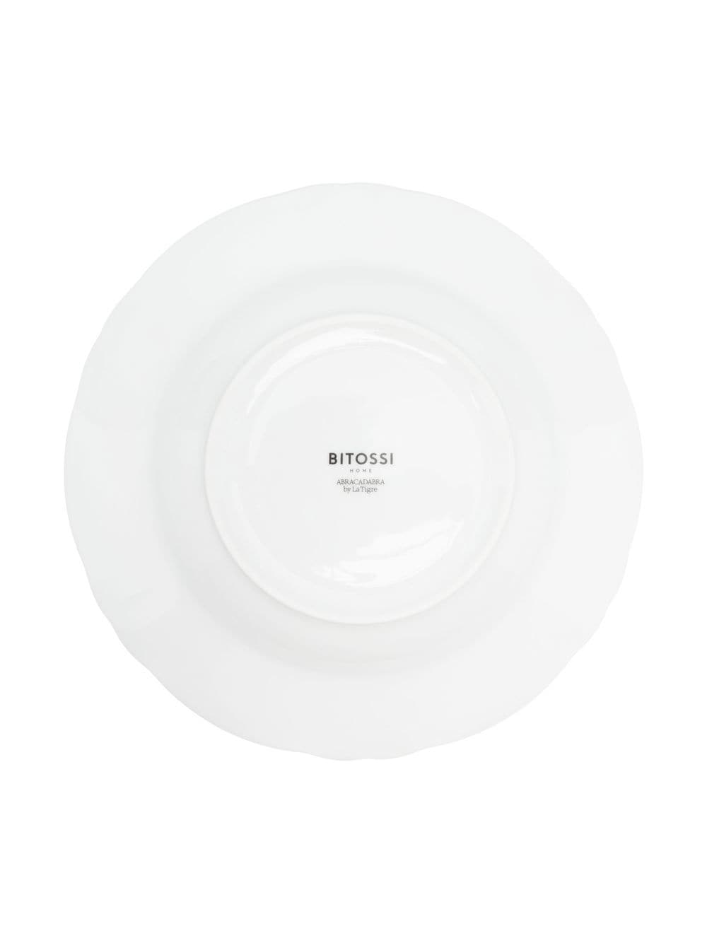 Shop Bitossi Home Lampo Soup Plate In 白色