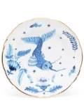 Bitossi Home fish-print plate (20.5cm) - White