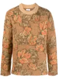 ERL autumn leaves print jumper - Gold