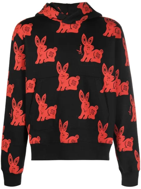 AMIRI rabbit-motif cotton hoodie