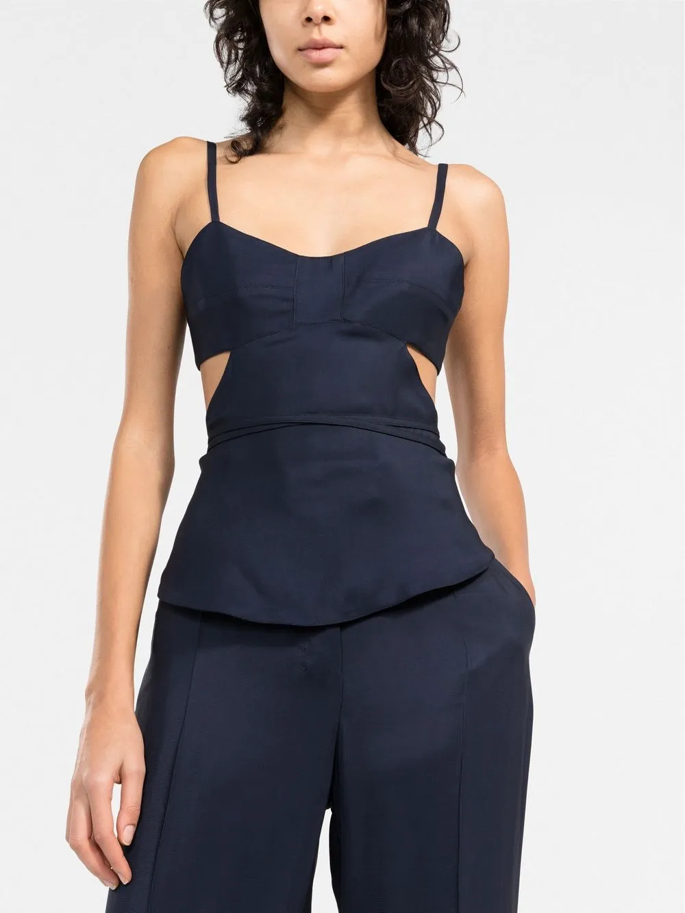 There Was One open-back Camisole Top | Blue | FARFETCH UK