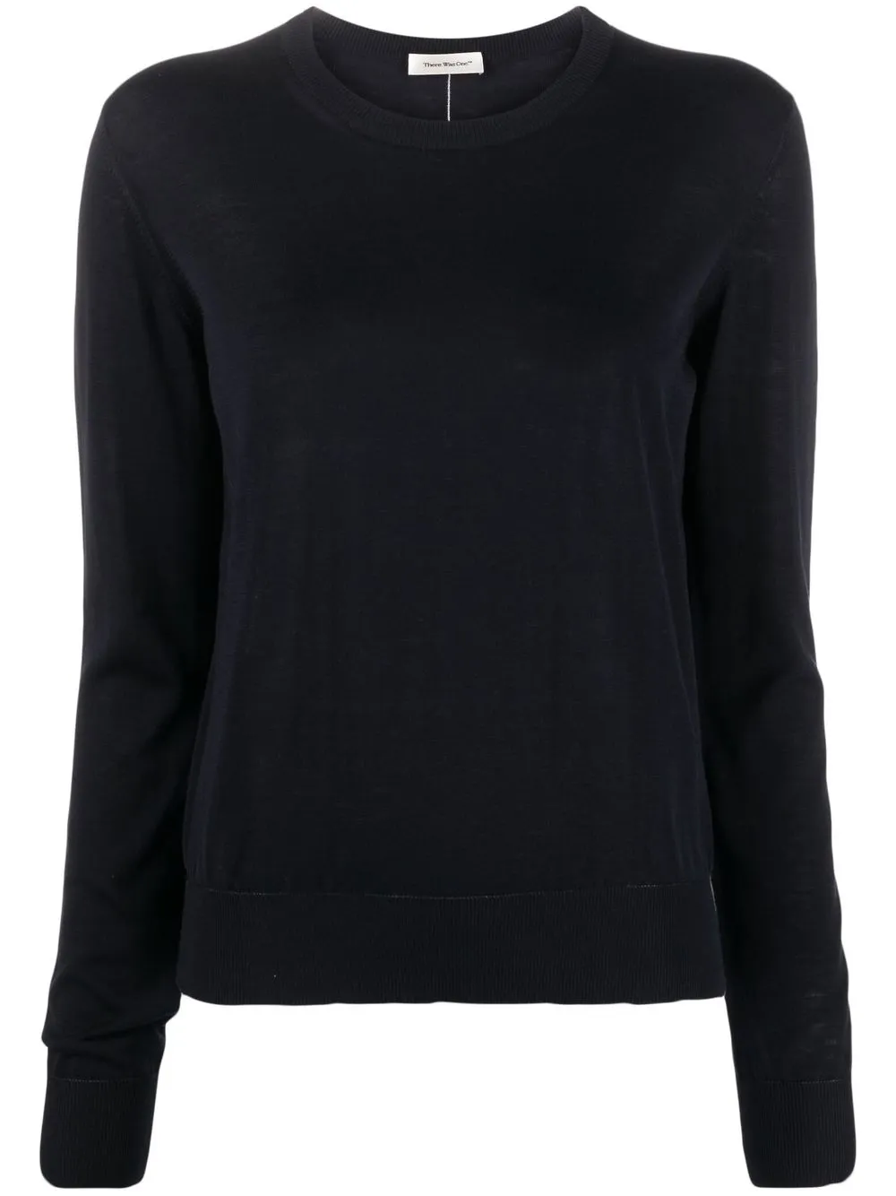 

There Was One crew-neck silk-blend jumper - Blue