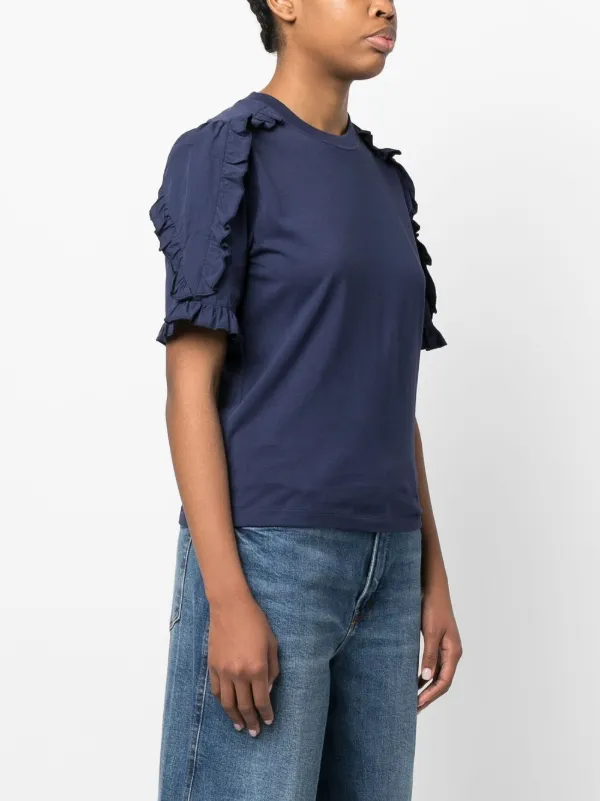 See By Chloé ruffle-detail T-shirt - Farfetch
