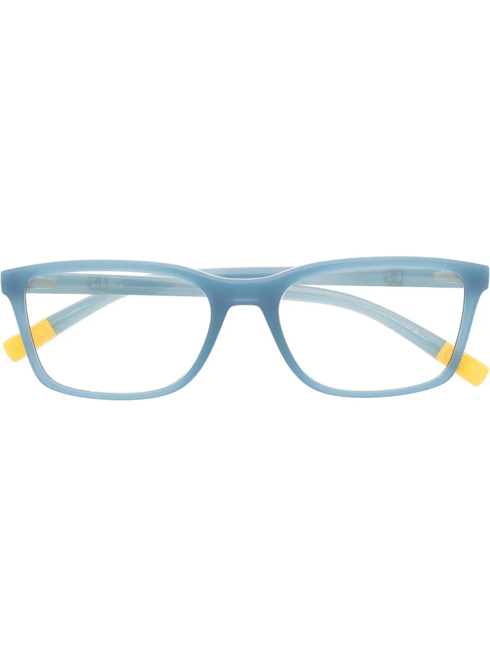 

Dolce & Gabbana Eyewear lentes con logo estampado y diseño de dos tonos - Azul