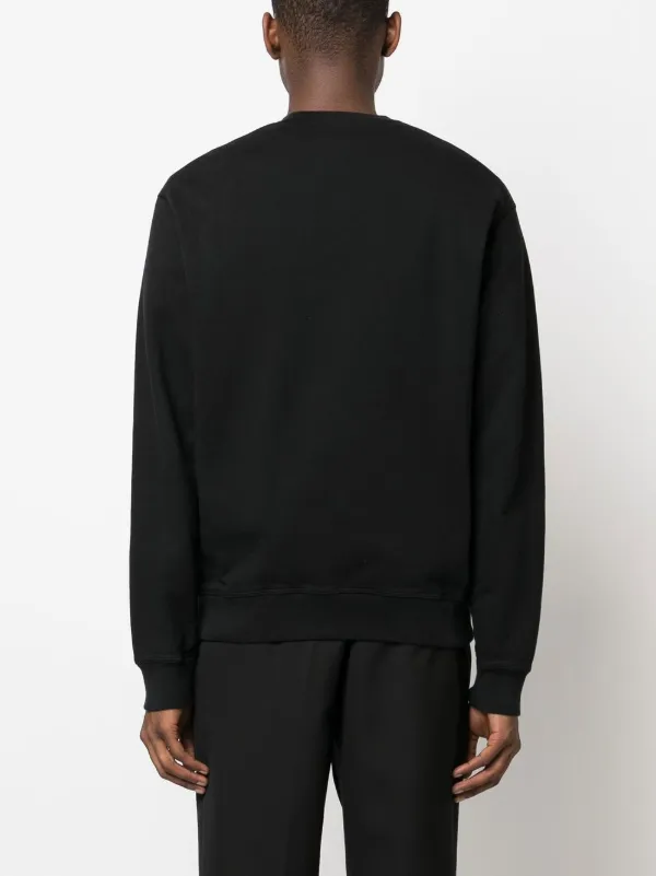 DSQUARED2 logo-print crew-neck Sweatshirt | Black | FARFETCH