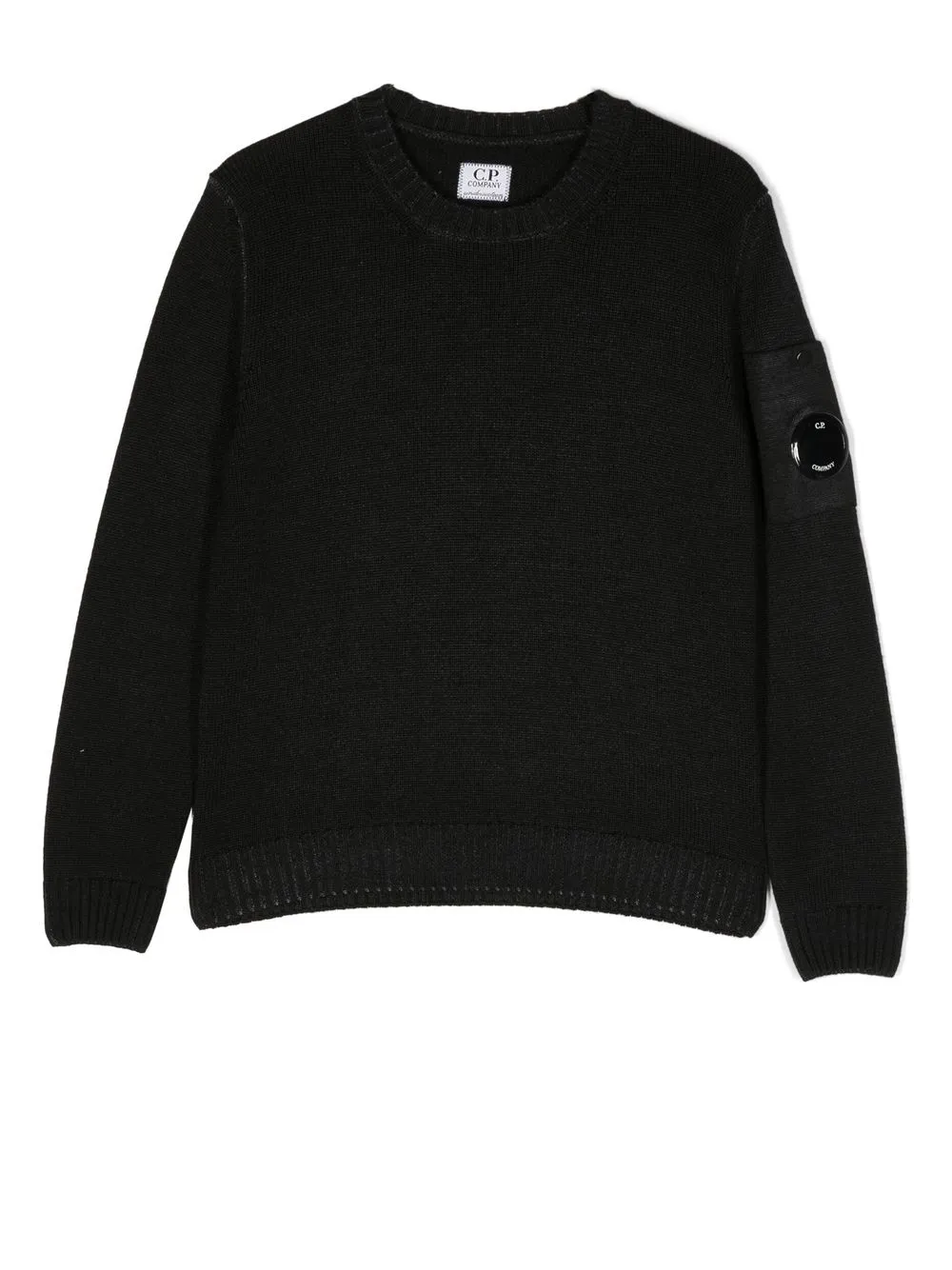

C.P. Company Kids logo-patch long-sleeve sweatshirt - Black