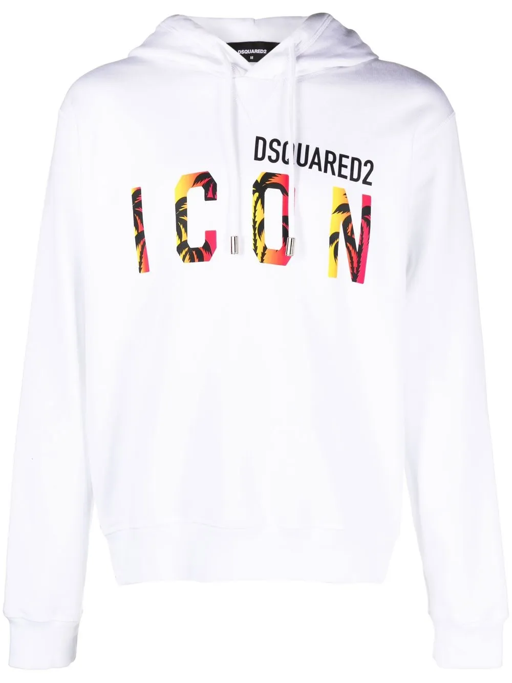 

Dsquared2 Icon-print hooded sweatshirt - White