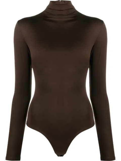 Atu Body Couture mock-neck long-sleeved bodysuit