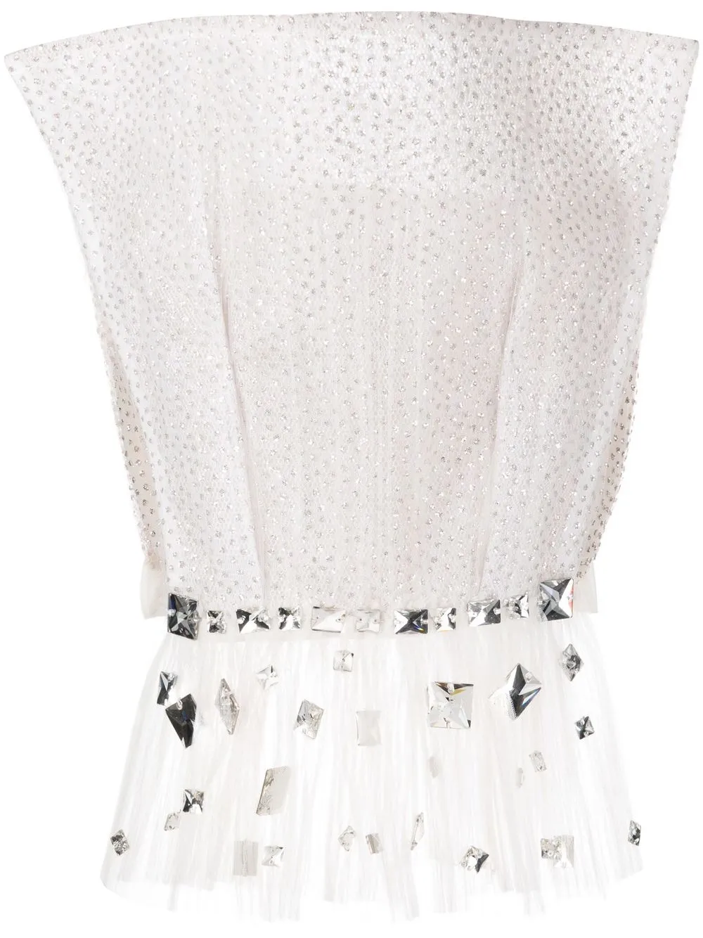 

Loulou crystal embellished corset top - Neutrals