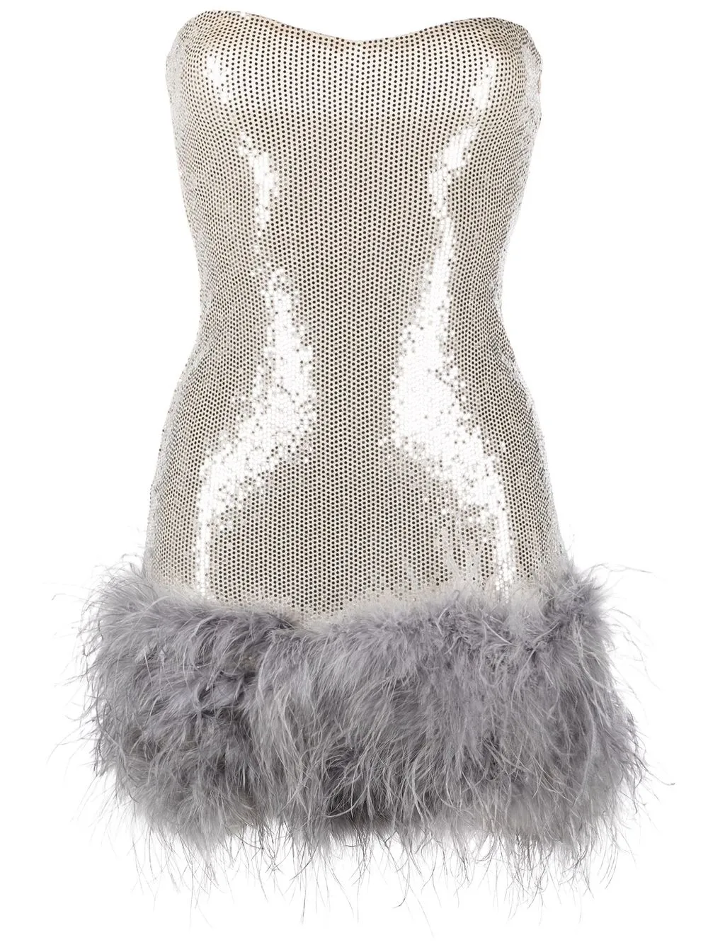 

Loulou strapless crystal-embellished dress - Silver
